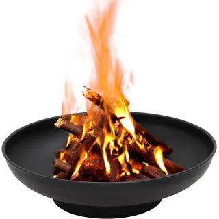 vidaXL Feuerschale 57 cm Stahl - Schwarz