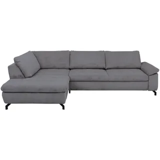 Beldomo Style Ecksofa , Anthrazit , Textil , Ottomane links, L-Form , 291x197 cm , Goldenes M , Typenauswahl, Fußauswahl, Stoffauswahl, seitenverkehrt erhältlich, individuell planbar , Wohnzimmer, Sofas & Couches, Wohnlandschaften, Ecksofas