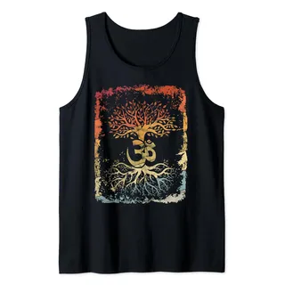 Lebensbaum-Yoga Om Shirt Keltisches Yoga Tank Top