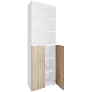 VCM Lona Aktenschrank 70,2 x 39,0 x 220,0 cm weiß