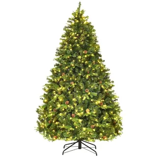 Costway Künstlicher Weihnachtsbaum Grün 210 cm