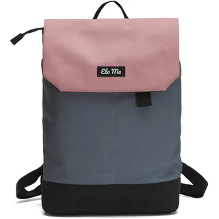 Ela Mo Rucksack Damen - Daypack schön u. durchdacht - Laptop Rucksäcke für Frauen - Anti Diebstahl Tasche für Schule, Uni, Business (Salmon)