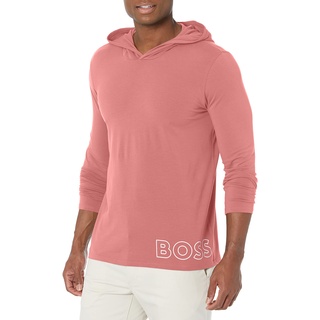 Hugo Boss Herren Identity Langärmeliges Lounge-T-Shirt Unterhemd, Pink, X-Groß