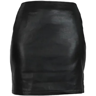 Lederrock RICANO "Lederrock Ria Skirt", Damen, Gr. XL, schwarz, Obermaterial: 100% Lammnappaleder LANA., schmal, Röcke Lederrock, Handgefertigt aus echtem Leder