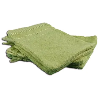 Gözze - Waschhandschuh-Set, 4er-Set, Berlin, 100% Baumwolle, 17 x 24 cm - Dunkelgrün