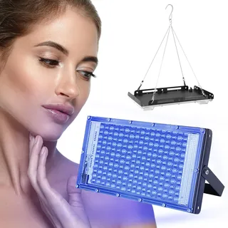 Solarium für Zuhause, 15W Tragbare USB Bräunungslampe mit 144 LEDs, Gesichtsbräuner mit Aufhängbare Haken für Gesicht und Körper, Gesichtssolarium Bräunungslicht Gesichtsbräunung Sonnenlampe