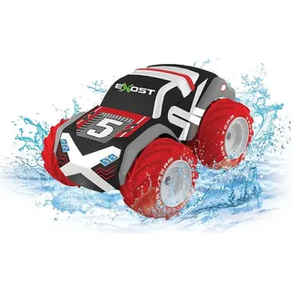 Exost Aqua Typhoon ferngesteuertes Fahrzeug Dumel Spielzeug fährt schwimmt - Rot