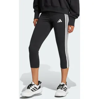 adidas Women's Essentials 3-Streifen 3/4-Leggings schwarz XS