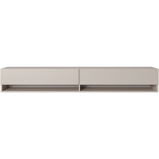 Selsey TV Schrank Board Sideboard Fernsehtisch Fernsehschrank 200 cm Hängend Graubeige Mirrgo