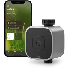 Eve Aqua – Smarte Bewässerungssteuerung per App oder Siri - auch von unterwegs, Garten / Balkon automatisch gießen, geeignet für Mehrfachverteiler, einfache Bedienung, Thread, Apple Home, Keine Bridge