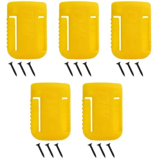 OTOTEC Batteriehalterungswerkzeug, Batterieabdeckung, Gürtelclip mit Schrauben, kompatibel mit Dewalt 18 V 60 V Akku DCB200 DCB201 DCB202 DCB203 DCB204 DCB205, 5 Stück