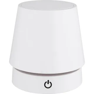 Globo Tischleuchte Carlos Kunststoff Dimmbar 28 cm Weiß Matt