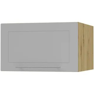 Feldmann-Wohnen Klapphängeschrank Kvantum W6B/60 Dust Grey Matt / Eiche Artisan Matt 60 / 59 / 36cm , Grau, Eiche Artisan , Holz , Rechteckig , 60x36x59 cm , Küchen, Küchenmöbel, Küchenschränke, Küchenoberschränke