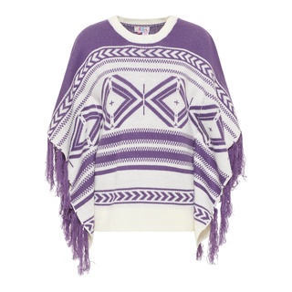 IZIA Damen Poncho, Lila, M/L