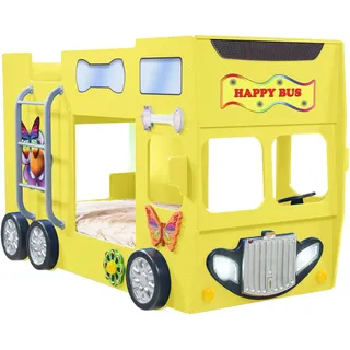 Livetastic Autobett , Gelb , Textil , Buche , vollmassiv , Höhe ca. 10 cm , 90x190 cm , Babymöbel & Kindermöbel, Kinderzimmer & Jugendzimmer, Kinderbetten, Kinderbetten & Jugendbetten