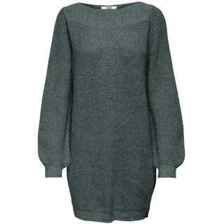 JdY Damen Jdywhitney Megan L/S Boat Dress Knt Noos Strickkleid, North Atlantic/Detail:w Black Ply, M EU