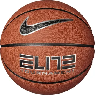 Nike Elite Tournament Basketball Amber/Black/Metallic Silver/Black 7