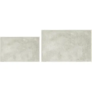 andiamo Badematte rutschfest Florida - Badezimmerteppich weich und flauschig - Badteppich rutschfest waschbar Duschvorleger Badvorleger für Badezimmer 2er Set 40 x 60 cm + 50 x 80 cm beige