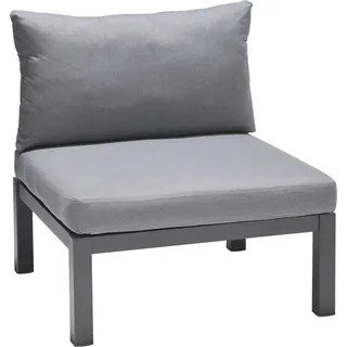 Lounge-Sessel Bonlee aus Aluminium Grau