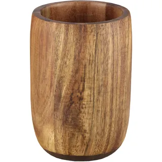 KLEINE WOLKE Zahnputzbecher Madera, Accessoires, Farbe Braun, Material: Akazie