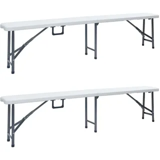 vidaXL Gartenbank 180 x 42 x 26 cm Weiß