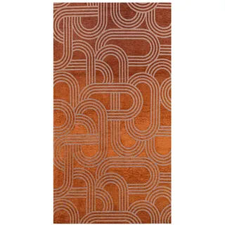 Teppich Red Pepper Lola&Moi 80/150 cm , Rot , Textil , Vintage , Rechteckig , 80x150 cm , Oeko-Tex® Standard 100 , in verschiedenen Größen erhältlich, rutschfeste Unterfläche, für Fußbodenheizung geeignet , Teppiche und Böden, Teppiche