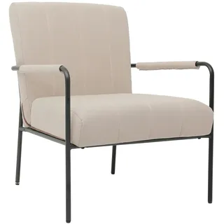Svita KYLE Loungesessel Polstersessel Akzentstuhl Wohnzimmer mit Armlehne Beige