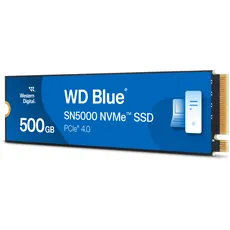 Bild von WD Blue SN5000 NVMe SSD 500GB, M.2 2280 / M-Key / PCIe 4.0 x4 (WDS500G4B0E)