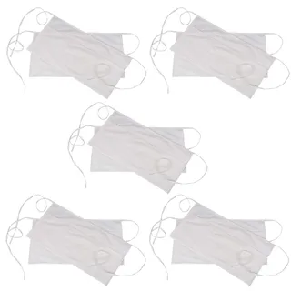 RAJRANG Kellnerin Weiße Schürze Packung mit 10 Kellner Bistro Baumwollschürzen mit 3 Taschen Kurzschürze Hotel für Männer Frauen 61 x 30 cm