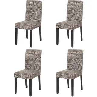 MCW Esszimmerstuhl Littau Textil Grau 4er-Set