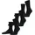 Run Bundle Sneakersocken 3er Pack Schwarz 42-43