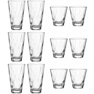 Leonardo Gläserset , Klar , Glas , 12-teilig , 26.2x16.5x17.5 cm , Gläser, Gläsersets