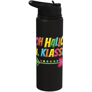 Oh Hallo 4. Klasse Schule Stainless Steel Insulated Water Bottle