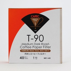 CAFEC Filterpapier Medium-dark Roast Coffee, 40 Stück, Zubehör Kaffeemaschinen, Weiss