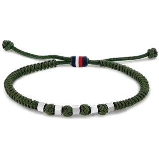 Tommy Hilfiger Jewelry Nylon-Armband für Herren Kollektion Grüne Farbe - 2790680
