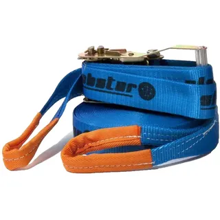 Slackline Gurt Leine 50 mm Band 15 m Flach Ratsche Training Sport 1600g Blau