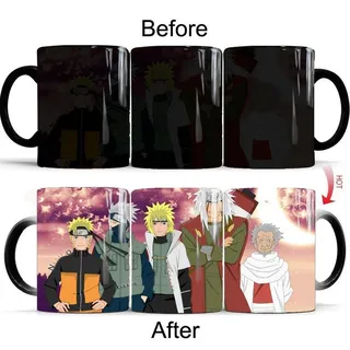 Anime NARUTO Thermoeffekt Tasse Ceramic Kaffee Tee Milch Becher Magische Mug - 02