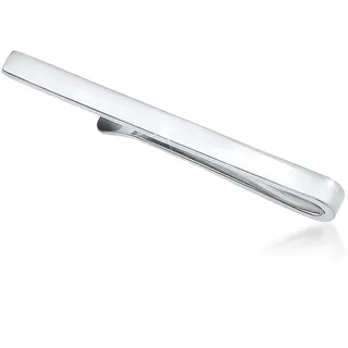 KUZZOI Krawattennadel »Krawattennadel Basic Matt Klassisch Zeitlos Business 925 Silber«, silberfarben