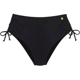 LASCANA Highwaist-Bikini-Hose "Ronda" Miedereinsatz für festen Sitz, Shaping-Effekt, schwarz