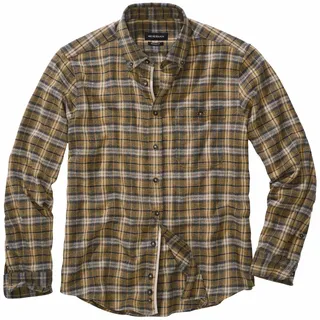 Transformiertes Flanellhemd Braun 40