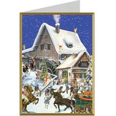 Richard Sellmer, Grusskarte + Briefpapier, 99117 - Weihnachtskarte - Wassmermühle