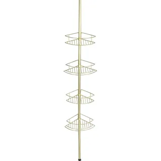 Wenko Teleskop-Eckregal Dolcedo Rostfrei Gold Matt