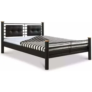 Metallbett Luna – 140 x 220 cm - Grau, Schwarz