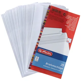 Herlitz Briefumschlag DIN lang weiß 10419307