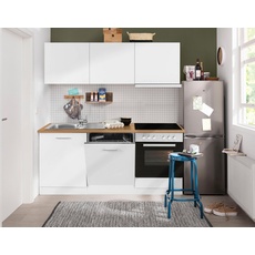 Bild MÖBEL Küchenzeile »Kehl«, mit E-Geräten, Breite 180 cm, inkl. Geschirrspülmaschine, weiß