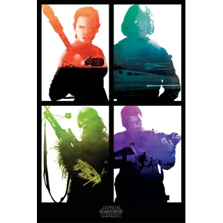 Star Wars The Force weckt – Rebel Blocks Maxi Poster, mehrfarbig