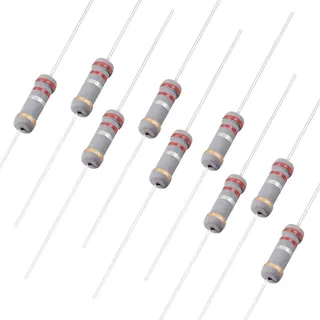 sourcing map 100Stk Axiale Kohlenstoff Film Widerstand 0,22Ohm 1W 5% Toleranz 4 Farbstreifen DE de