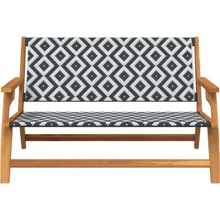 vidaXL Gartenmöbel Weiß 122 x 78 x 73cm Massivholz Akazie - Weiß