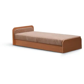 nabbi Einzelbett (Tagesbett) mit Stauraum Pinerolo 80 L - Braun - Braun