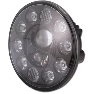 LED-Scheinwerfereinsatz 7 Zoll, schwarz, Ø=176 mm, Abblend/ Fern- und Standlicht, 10 Led s, E-
